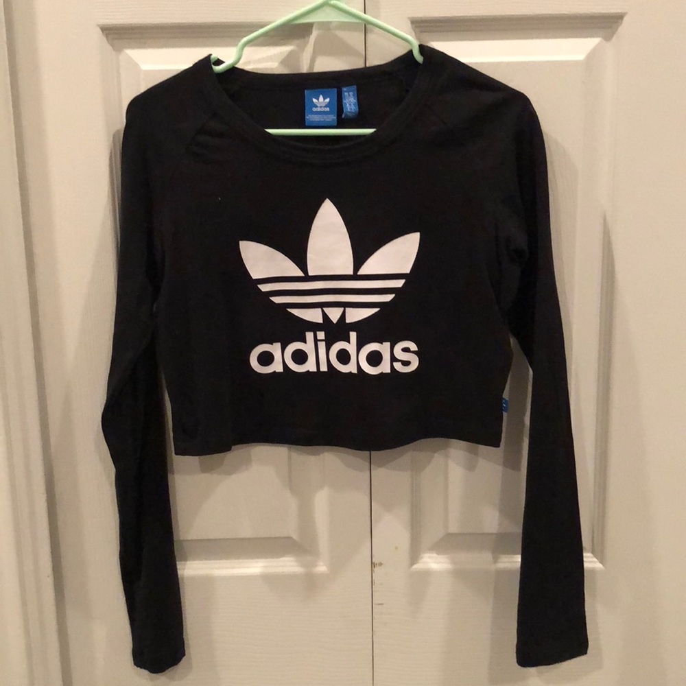 Adidas long sleeve crop top ❤️